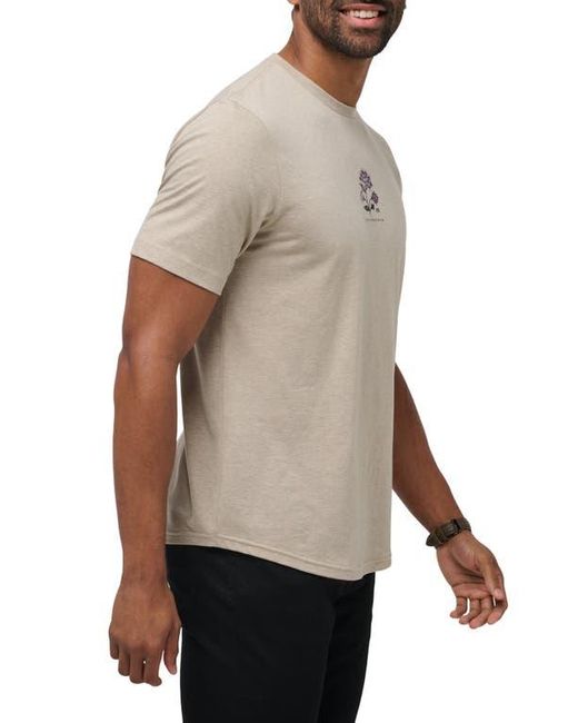 Travis Mathew Gray Fading Sunlight Cotton Blend Graphic T-Shirt for men