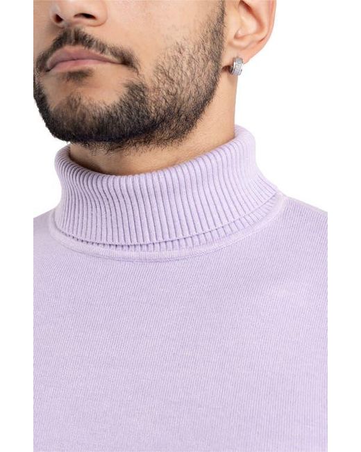 Xray Jeans Purple Turtleneck Pullover Sweater for men