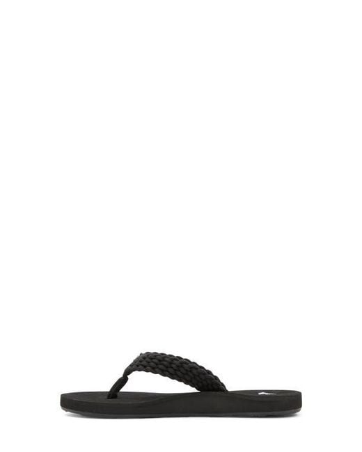 Roxy Black Porto Iv Flip Flop