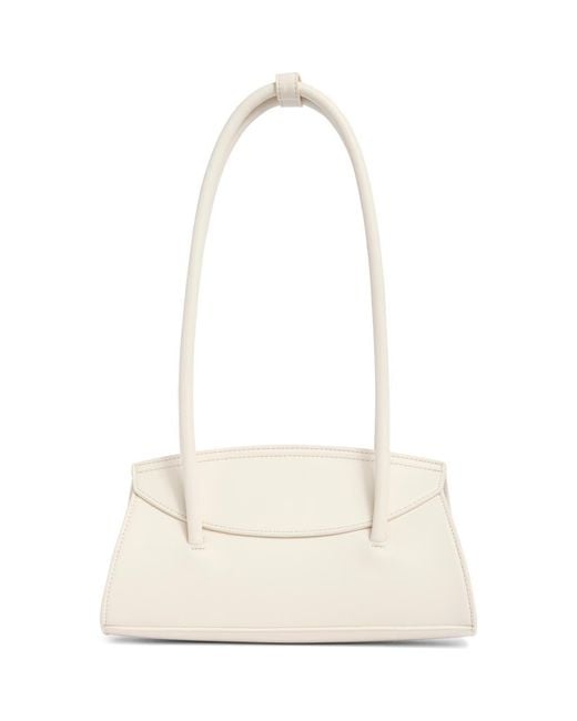 BCBGMAXAZRIA Structured East/West Shoulder Bag in White | Lyst