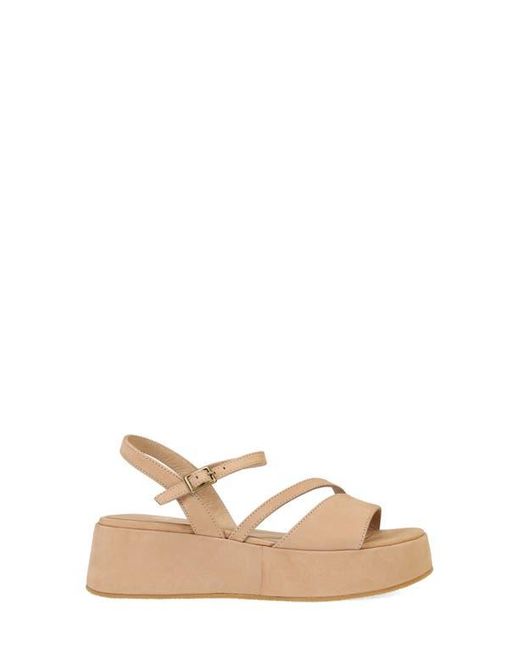 Eileen Fisher Metallic Dae Ankle Strap Platform Sandal
