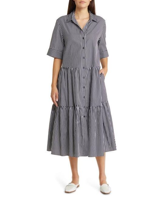 Nordstrom Gray Tiered Shirtdress