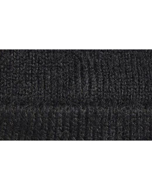 Tasha Black Cuffed Knit Beanie