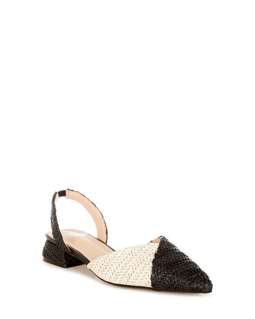 Rag & Co Black Kinjay Slingback Pump