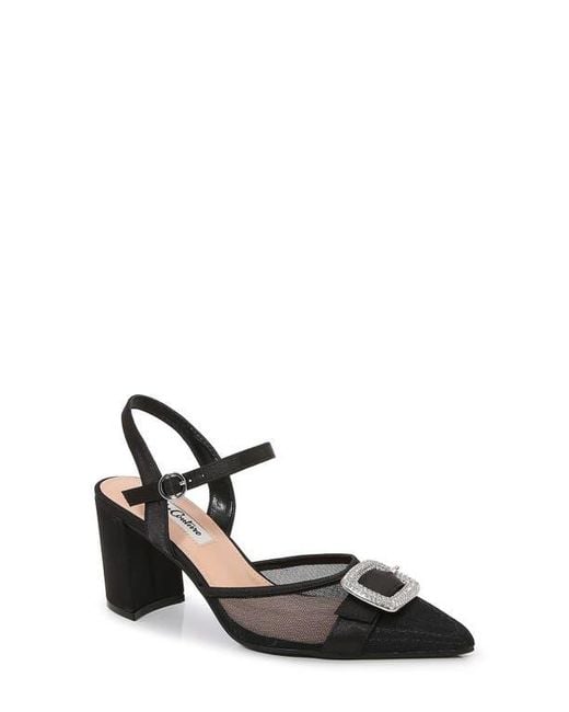 Lady Couture Black Bianca Slingback Pump
