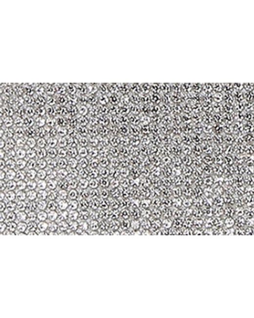 BERNESS Gray Rhinestone Circle Bag