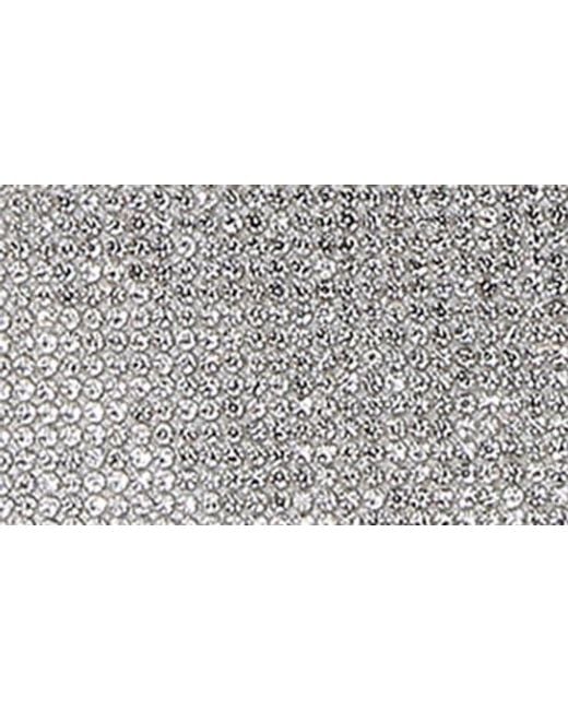 BERNESS Gray Rhinestone Circle Bag