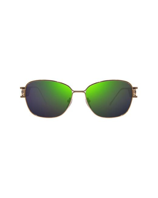Revo Green Air 4 55mm Round Sunglasses for men
