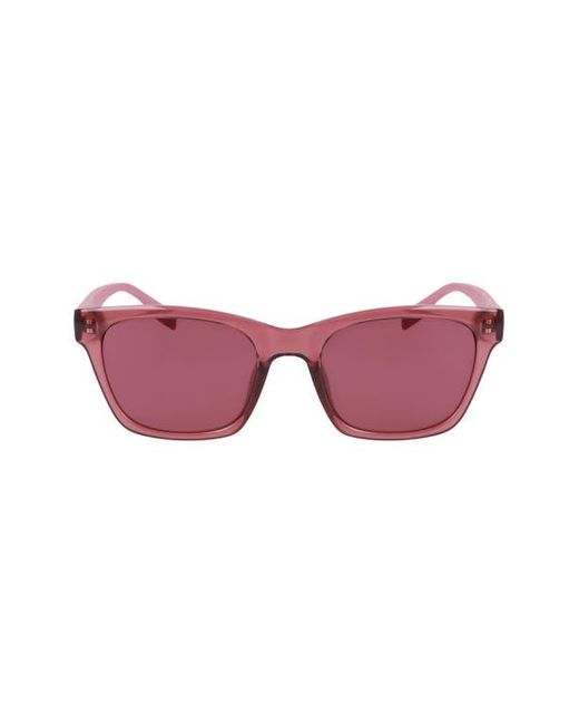 Converse Pink 53Mm Rectangular Sunglasses