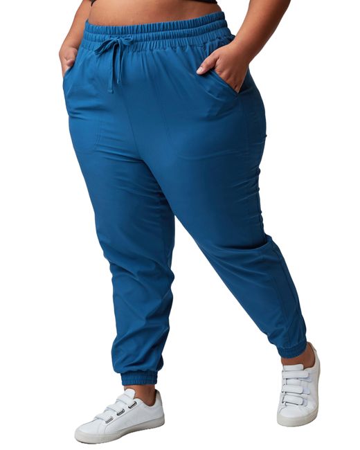 Threads For Thought Blue Eco Tech Stretch Joggers