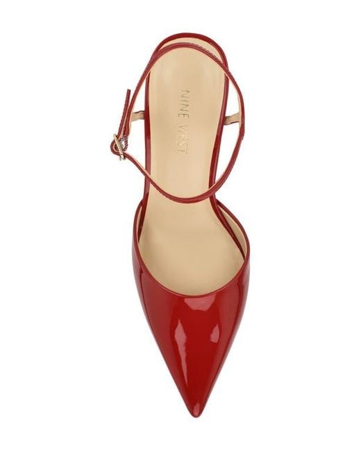 Nine West Red Pointed Toe Pump