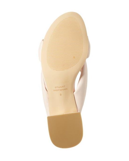 Stuart Weitzman Pink Playa 35 Knot Slide Sandal