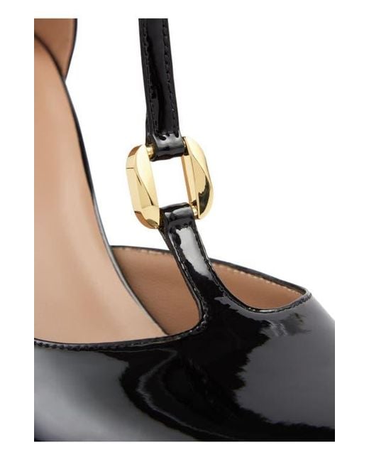 L.K.Bennett Black Almina T-Strap Pump