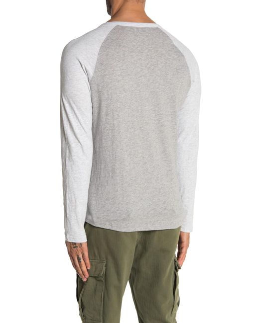Download Vestige Color Block Long Sleeve Raglan Shirt in Grey (Gray ...
