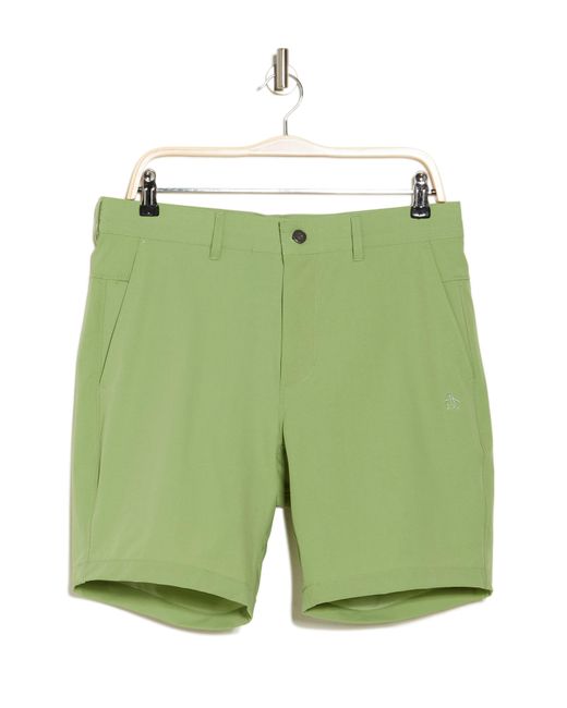 Original Penguin Green Performance Crossover Golf Shorts for men