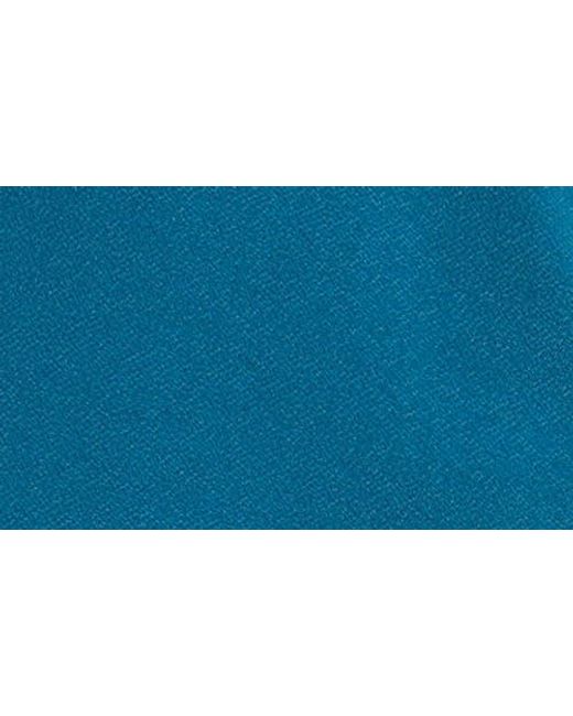 Chelsea28 Blue Gathered Jersey Dress