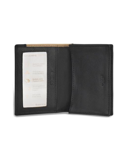 CHAMPS Black Iconic Cardholder for men