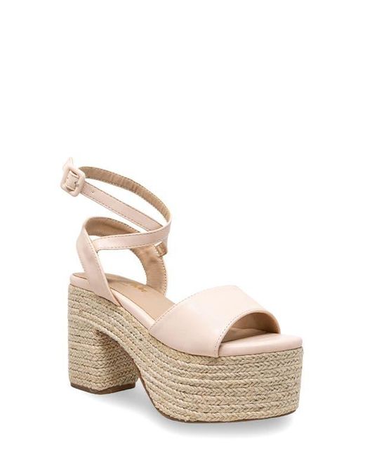 In Touch Footwear Metallic Espadrille Platform Sandal