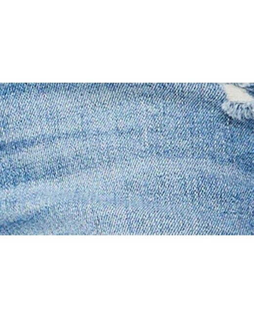 DL1961 Blue Riley Ripped Boyfriend Straight Leg Jeans