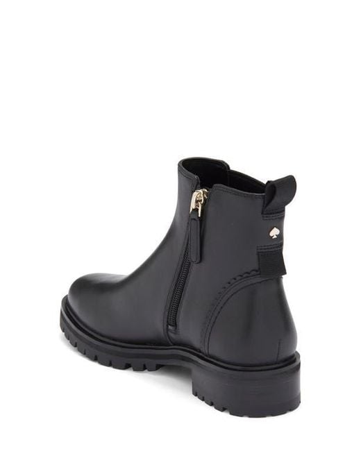 Kate Spade Black Estelle Lug Sole Boot