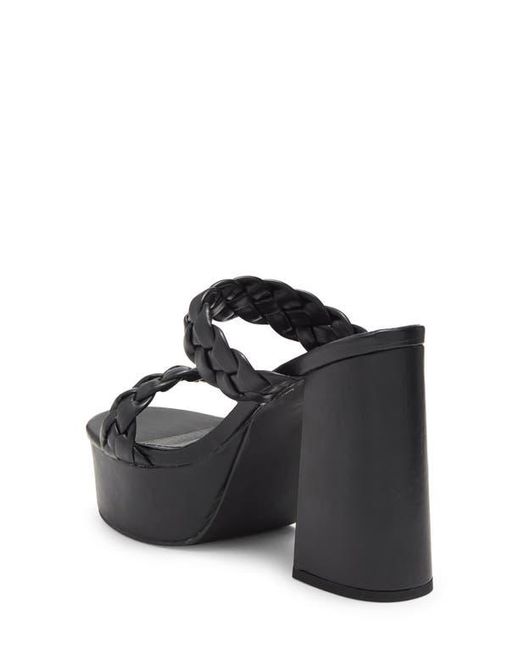 In Touch Footwear Black Traci Platform Sandal