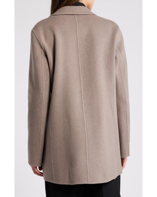 Theory Brown Open Front Wool Blend Blazer