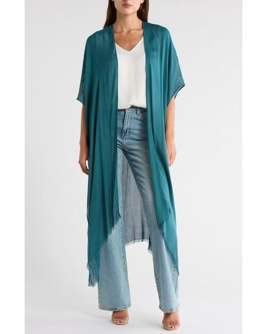 Melrose and Market Blue Transitional Ruana