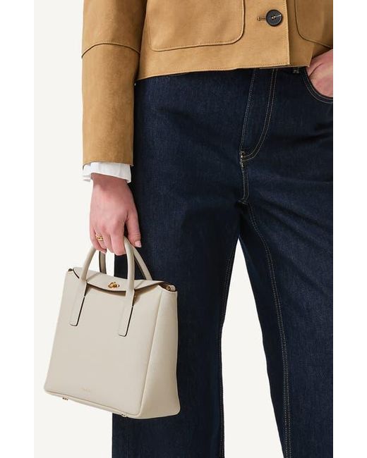 Radley White Carpenter Yard Flapover Satchel Bag