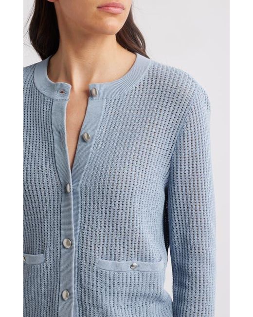Rag & Bone Blue Viola Open Stitch Cardigan