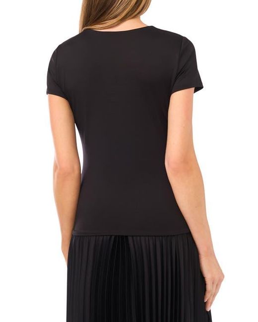 Halogen® Black Rhinestone Compression T-Shirt