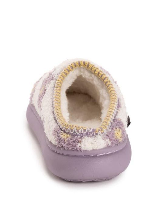 Muk Luks Pink Janna Cozy Crew Faux Shearling Lined Clog