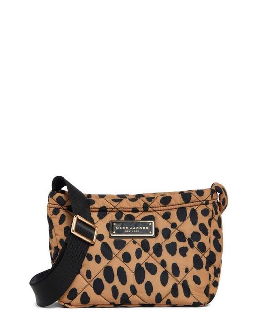 Marc Jacobs Multicolor Cheetah Print Quilted Nylon Crossbody Bag