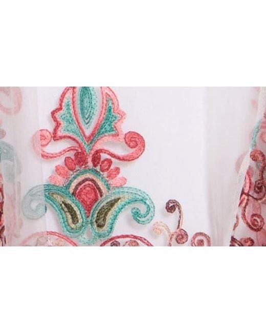 Forgotten Grace White Embroidered Duster
