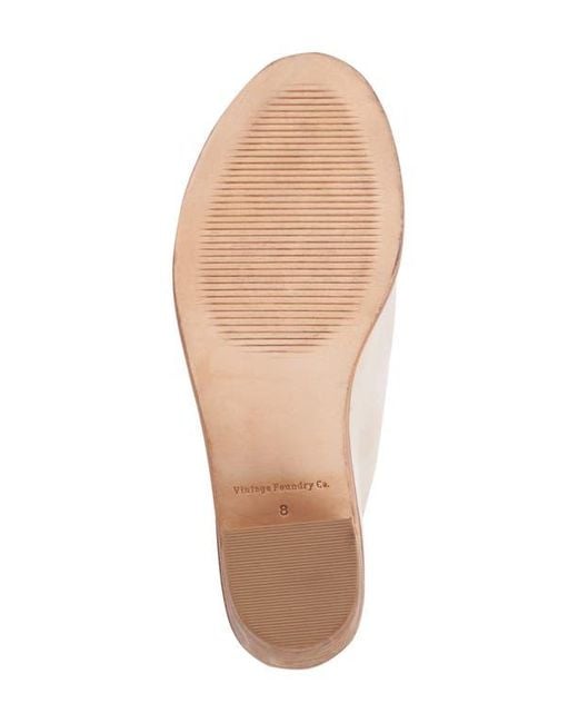Vintage Foundry Natural Laverne Block Heel Sandal