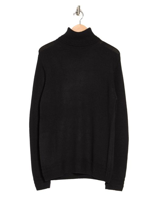 Slate & Stone Solid Turtleneck Sweater In Black At Nordstrom Rack for men