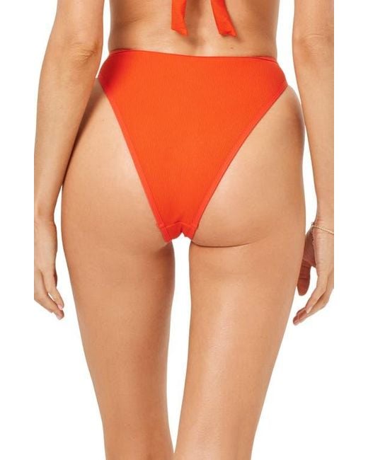 LSPACE Orange Nora Bitsy Bikini Bottoms