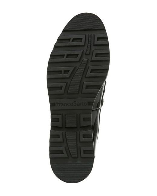 Franco Sarto Black Platform Penny Loafers