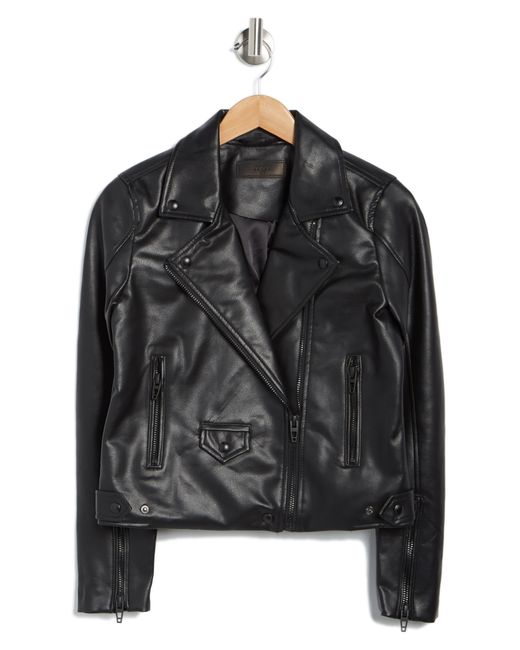 Blank NYC Black Faux Leather Moto Jacket