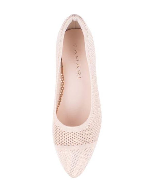 Tahari Pink Basilica Cap Toe Pump