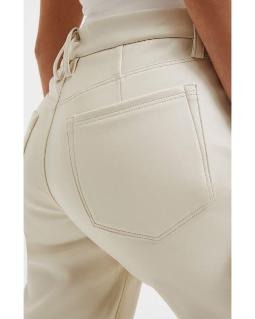 GOOD AMERICAN Natural Better Than Leather Faux Leather Good Icon Pants