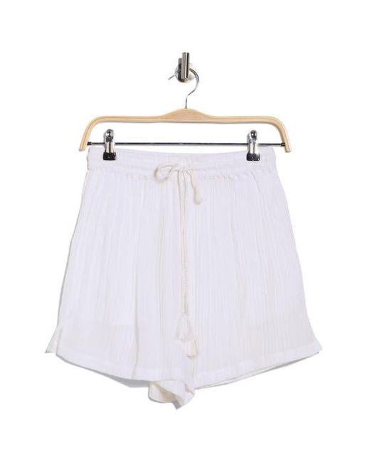 Vitamin A Blue Costa Organic Cotton Cover-Up Shorts