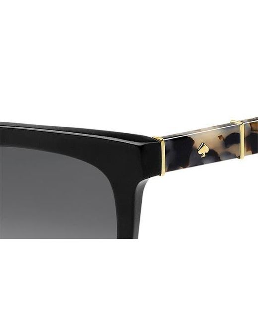 Kate Spade Black Kahli 53mm Gradient Cat Eye Sunglasses