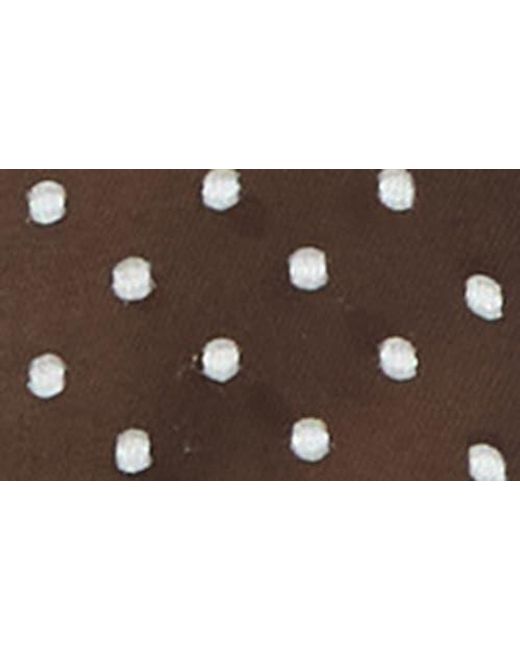 Alice + Olivia Black Betsie Clip Dot Ruffle Sheer Silk Blend Top