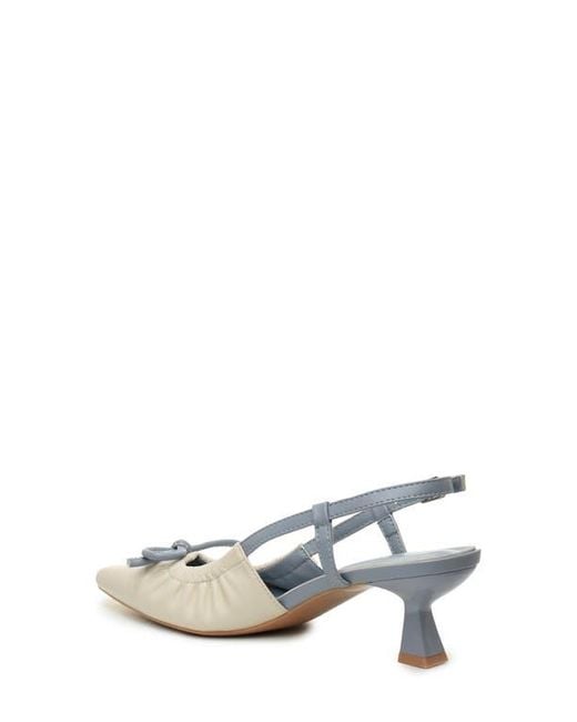 Nicole Miller White Slingback Pump