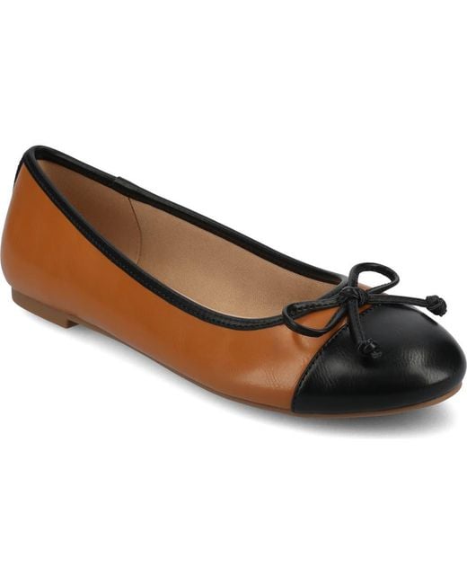 Journee Collection Black Kaiah Ballet Flat