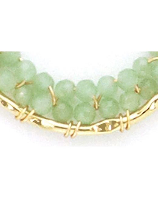Panacea Green Mint Crystal Teardrop Earrings