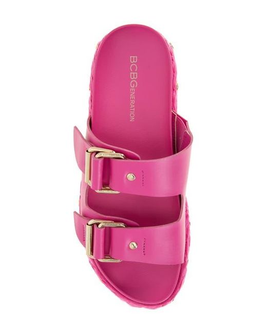BCBGeneration Pink Bindie Slide Sandal