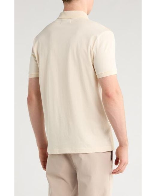 Original Penguin Natural Geometric Jacquard Cotton Jersey Polo for men