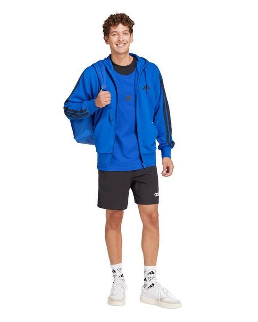 Adidas Black Essentials Linear Single Jersey Shorts for men