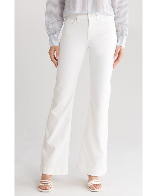 7 For All Mankind White Tailorless Dojo Wide Leg Jeans